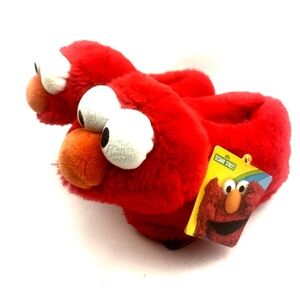 Elmo Baby Slippers Size 5/6 Small Sesame Street Red Shoes Boys Girls Children